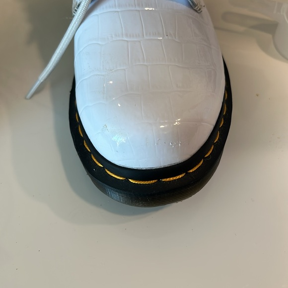 Dr. Martens 1460 Croc-Embossed Patent Leather Boots - Picture 7 of 8